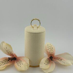 *NEW* Golden Snowflake Ring, 925 Silver